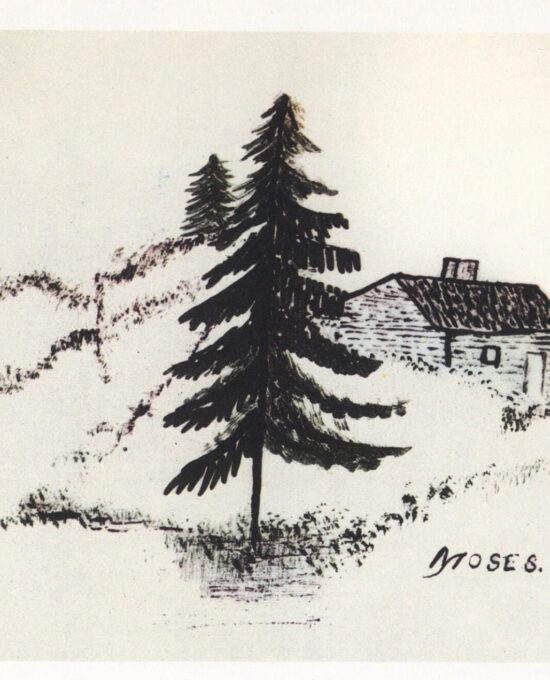 Grandma Moses Vintage book page print Ceramic tiles 1951-52