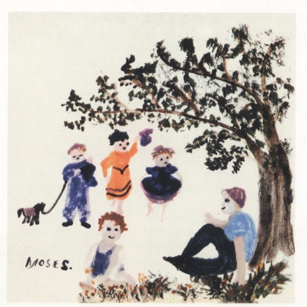 Grandma Moses Vintage book page print Ceramic tiles 1951-52 - Image 4