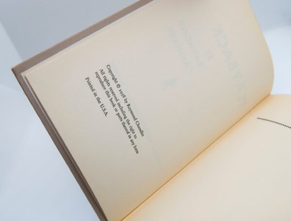 Raymond Chandler "Playback" Vintage hardcover novel c.1958 - Image 5