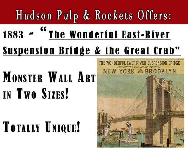 The Great Crab of the East River Suspension Bridge [1883] New York & Brooklyn 13x19 or 17x22" poster - Image 4