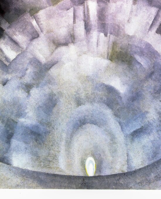 Georgia O’Keeffe print 1926 “Abstraction – White Rose III” Original vintage color book page