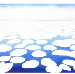 Georgia O'Keeffe "Sky Above Clouds II / Sky Above Clouds IV" 1963/1965 Two-sided vintage art book page