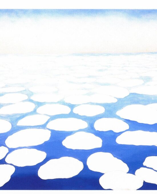 Georgia O’Keeffe “Sky Above Clouds II / Sky Above Clouds IV” 1963/1965 Two-sided vintage art book page