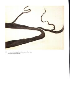 Georgia O'Keeffe "Drawing V / Drawing IX" 1959 Two-sided vintage art book page