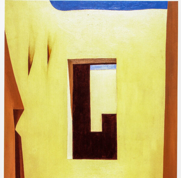 Georgia O'Keeffe "In the Patio 1 / White Patio with Red Door" 1946/1960 Two-sided vintage art book page