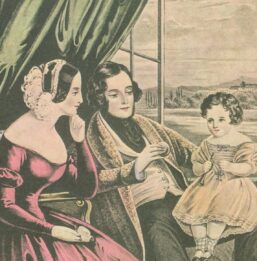 Currier & Ives "Married" Originally published 1845  15 x 11.5" Fifties vintage art book page