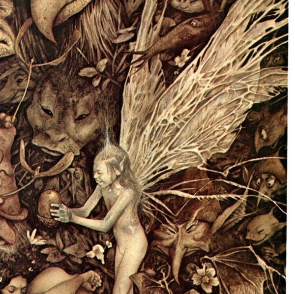 Brian Froud "The Weyland Smithy" / "My Domain" Vintage art book page 1976 FREE SHIPPING - Image 5