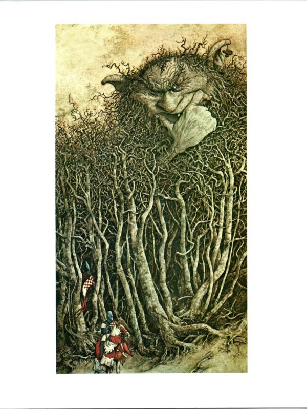 Brian Froud "Often you can't see the giant for the wood..." Vintage art book page 1976 Devon FREE SHIPPING - Image 3