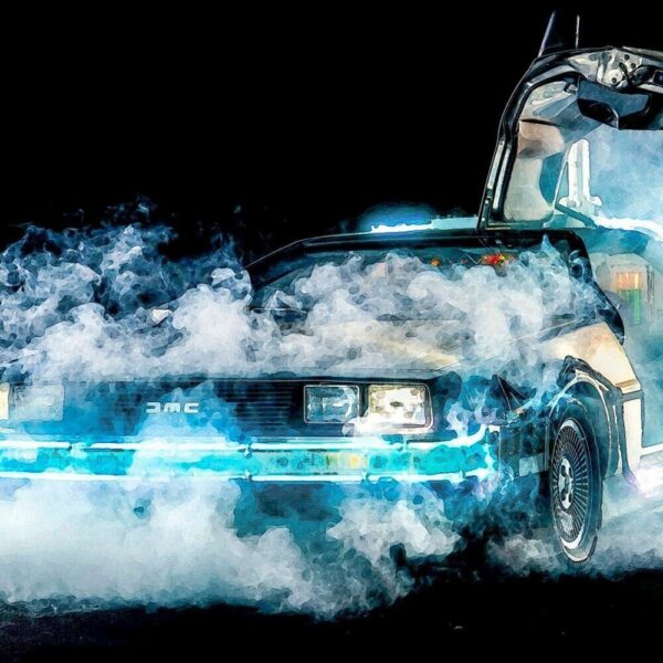 Back to the Future - Delorean time machine quote poster 17x22"