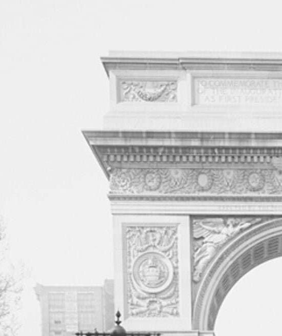 UFO poster “Washington Square Arch” Greenwich Village Alternate history New York City