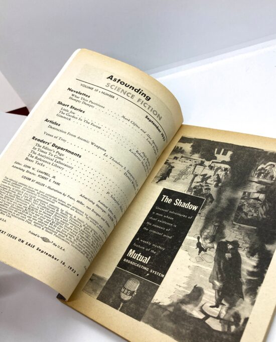 Vintage Science Fiction Pulp Magazine Astounding Science Fiction September 1953
