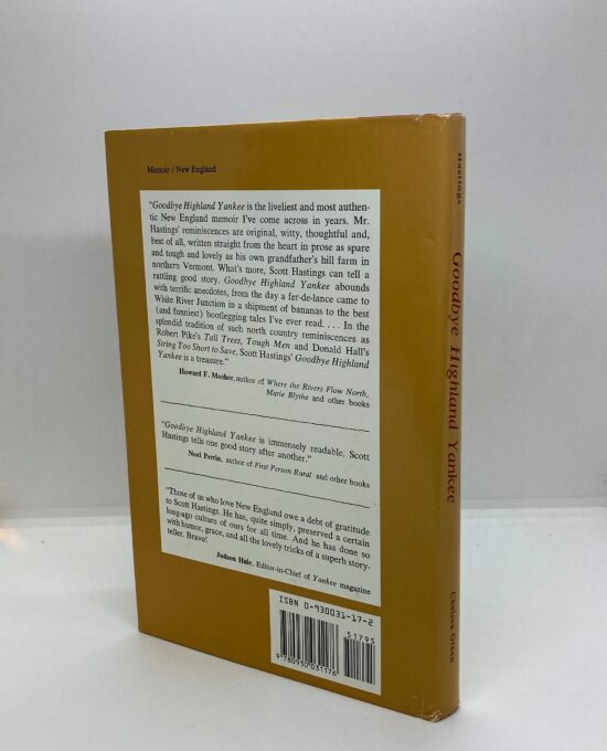 Goodbye Highland Yankee 1988 First edition hardcover Scott Hastings Jr. Vintage story anthology