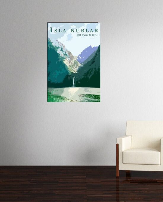 Isla Nublar Jurassic Park Cinema inspired WPA tyle poster [Choose from 3 sizes]
