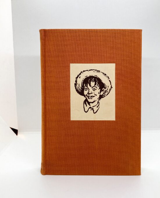Mark Twain “The Adventures of Huckleberry Finn” c.1940 Cloth-wrapped vintage book Illustrated by Norman Rockwell Color and black and white