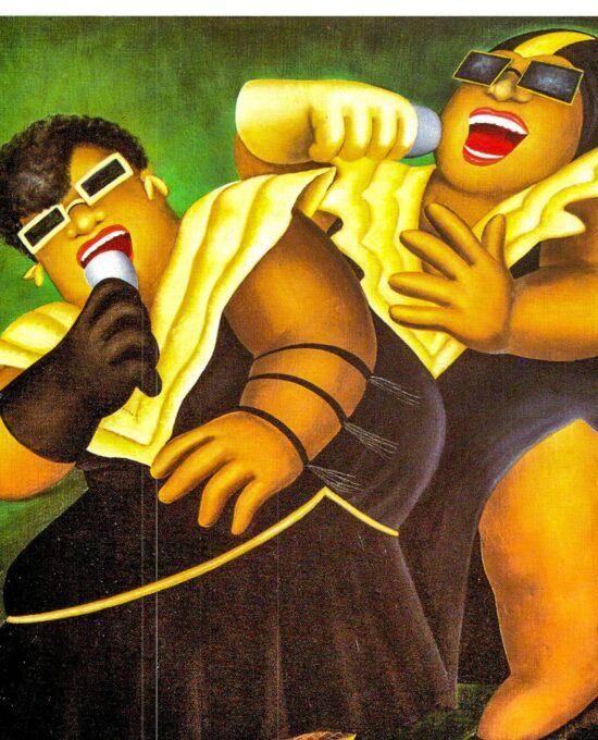 Beryl Cook “De Cocoa & Hot Chocolate” 1985 Manhattan apartment art Vintage art book page