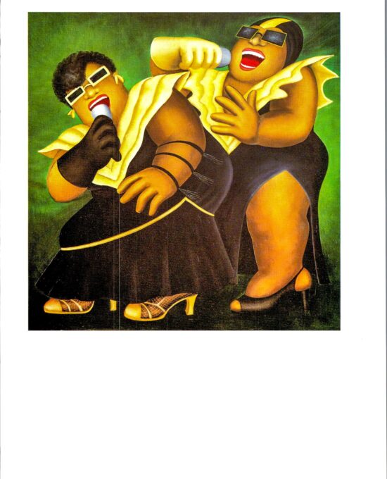 Beryl Cook “De Cocoa & Hot Chocolate” 1985 Manhattan apartment art Vintage art book page
