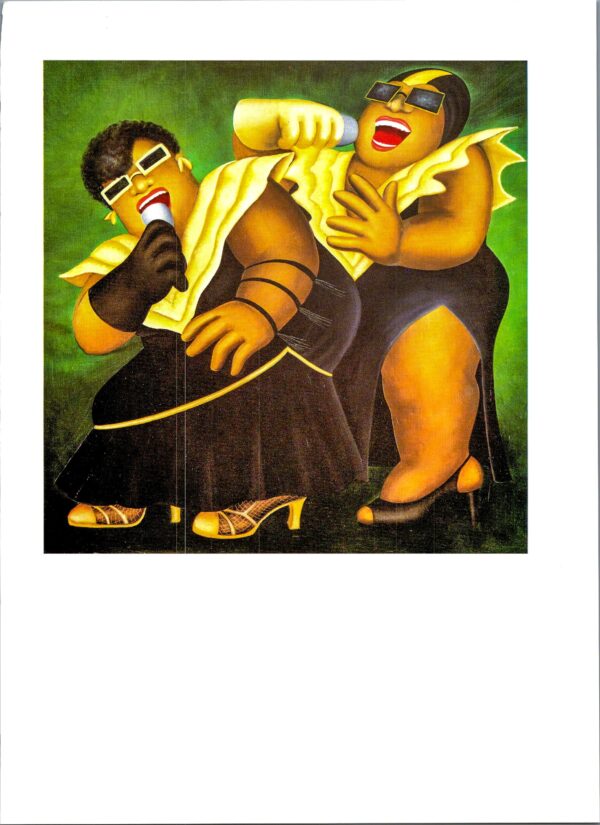 Beryl Cook "De Cocoa & Hot Chocolate" 1985 Manhattan apartment art Vintage art book page - Image 2