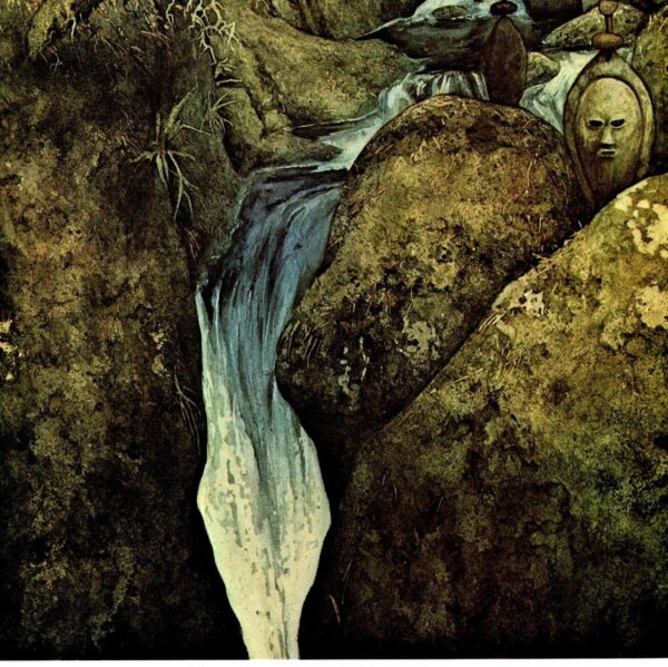 Brian Froud "The Teign tumbles over moss covered rocks..." Vintage art book page 1976 FREE SHIPPING - Image 2