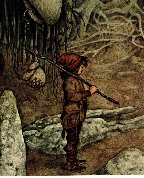 Brian Froud “Go West!” (right panel) Vintage art book page 1976 FREE SHIPPING