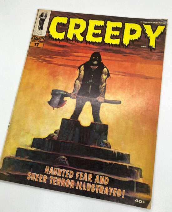 Creepy Magazine #17 Oct 1967 Frank Frazetta Cover art Archie Goodwin stories Rocco Mastroerio John Severin