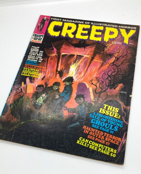 Creepy Magazine #22 August 1968 Tom Sutton Cover art Archie Goodwin stories Reed Crandall Ernie Colon