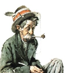 Norman Rockwell "Hobo" & "Homecoming" Oversized 2-sided vintage art book page