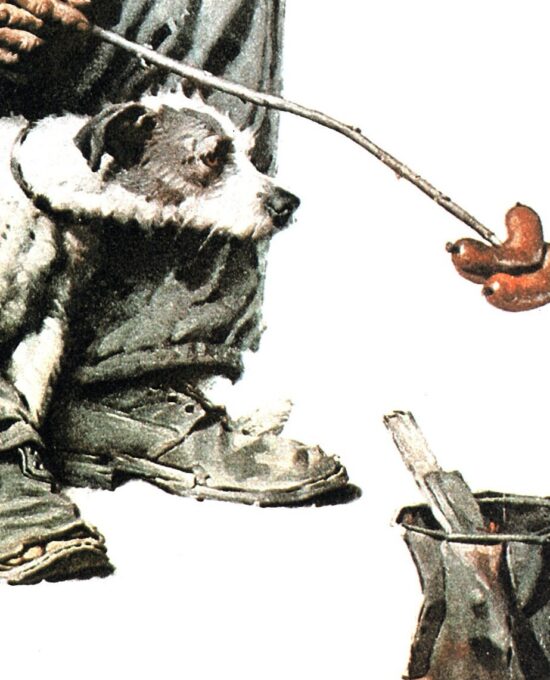 Norman Rockwell “Hobo” & “Homecoming” Oversized 2-sided vintage art book page