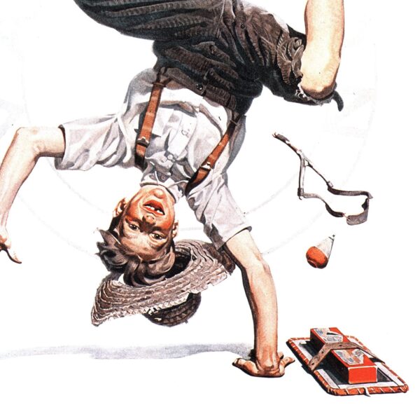 Norman Rockwell "Vacation" & "Farmer and Birds" Oversized 2-sided vintage art book page