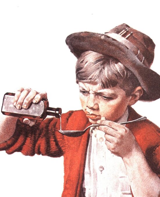 Norman Rockwell “Bedside Manner” & “A Meeting of Minds” Oversized 2-sided vintage art book page