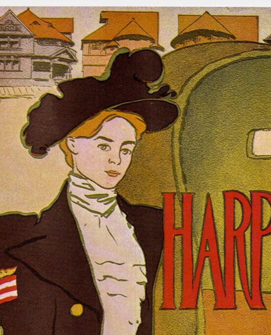 Edward Penfield “Harper’s” 1897 Vintage art-book page