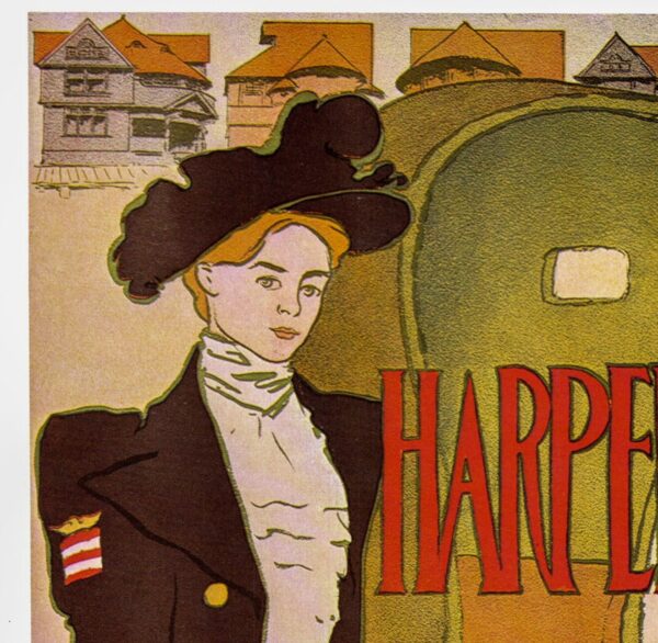 Edward Penfield "Harper's" 1897 Vintage art-book page