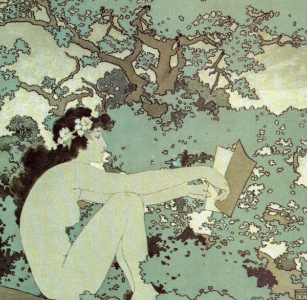 Maxfield Parrish "Scribner's" 1897 Vintage art-book page