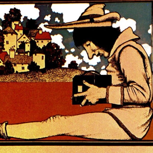 Maxfield Parrish "The Adlake Camera" Vintage art-book page