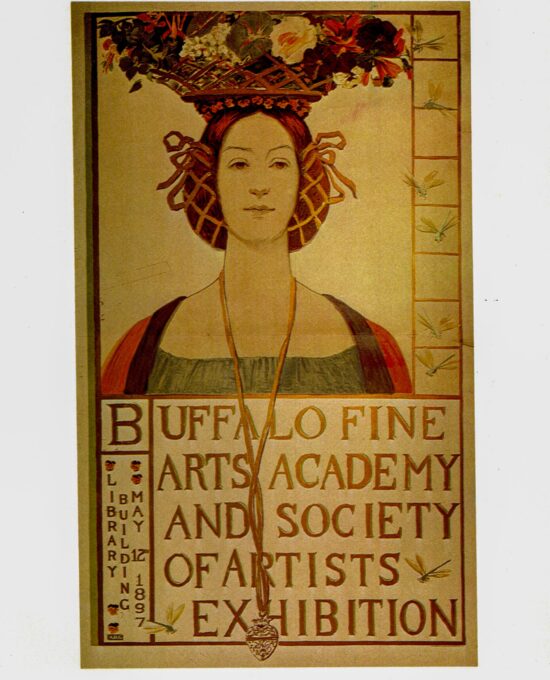 Alice Glenny “Buffalo Fine Arts Academy & Society of Artists exhibition” Vintage art-book page