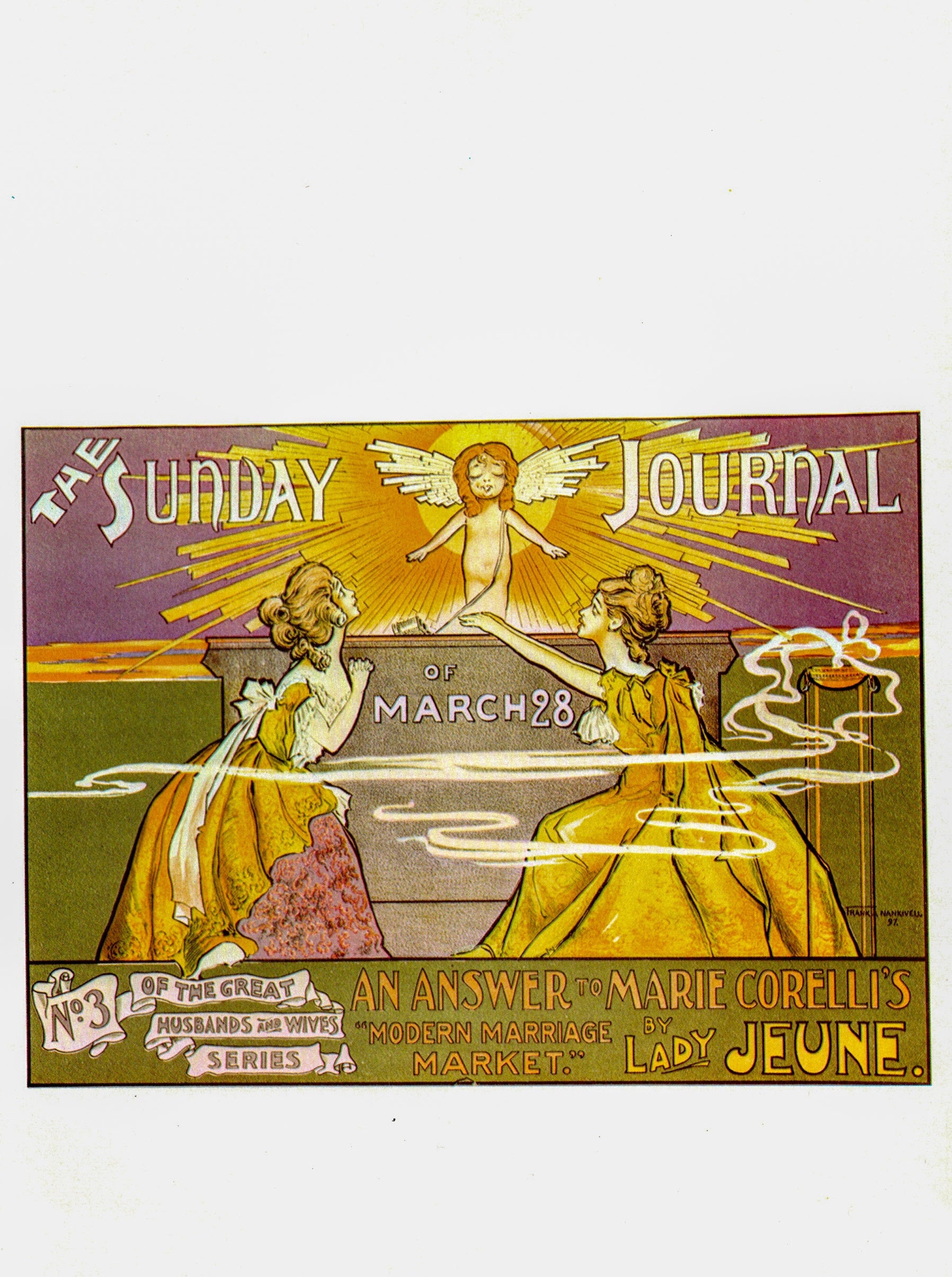 Frank Nankivell "The New York Journal" Vintage art-book page - Image 2