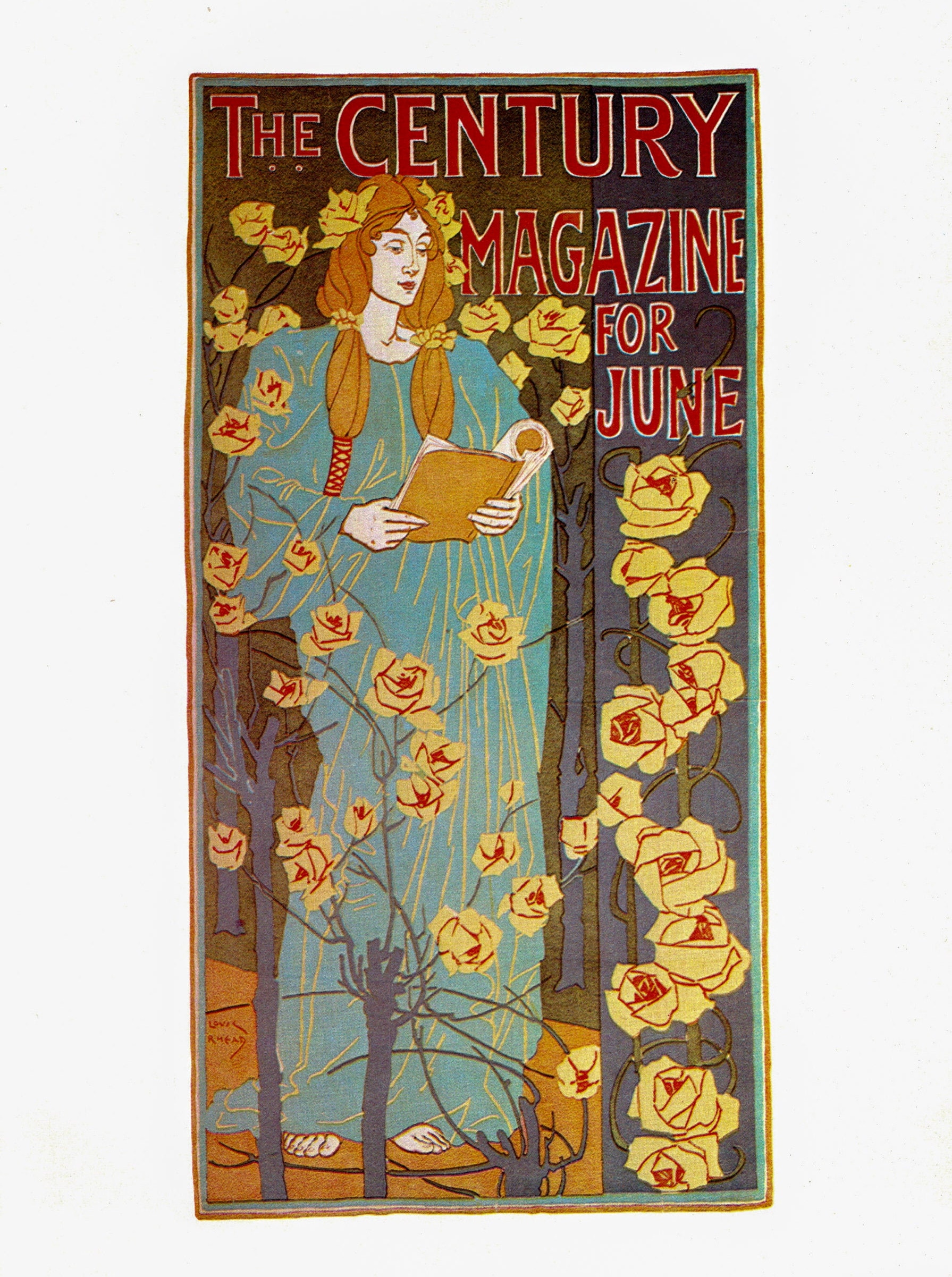 Louis Rhead "The Century" Vintage art-book page - Image 2