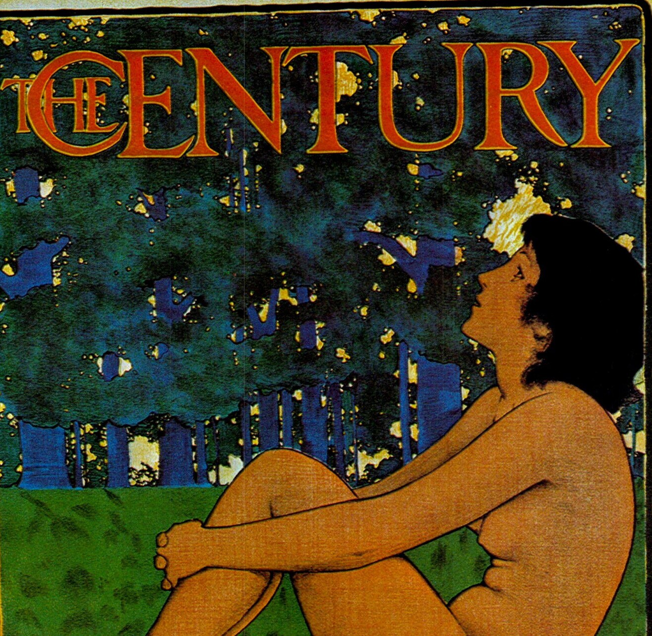 Maxfield Parrish "The Century" Vintage art-book page