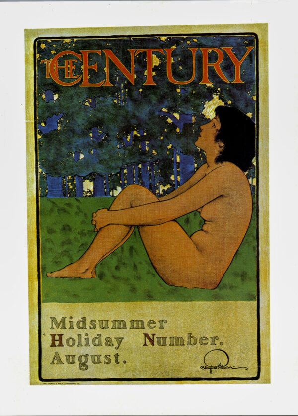 Maxfield Parrish "The Century" Vintage art-book page - Image 2