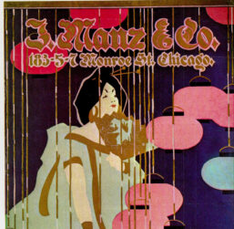 Artist unknown "J. Manz & Co." Vintage art-book page