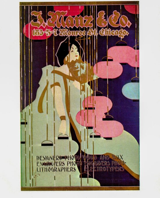 Artist unknown “J. Manz & Co.” Vintage art-book page