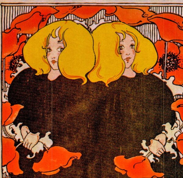 Ethel Reed "Copeland & Day, Boston" Vintage art-book page