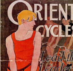 Edward Penfield "Orient Cycles" Vintage art book page