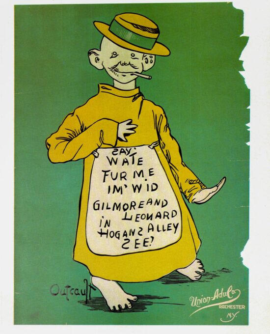 R. F. Outcault “The New York World” Vintage art book page