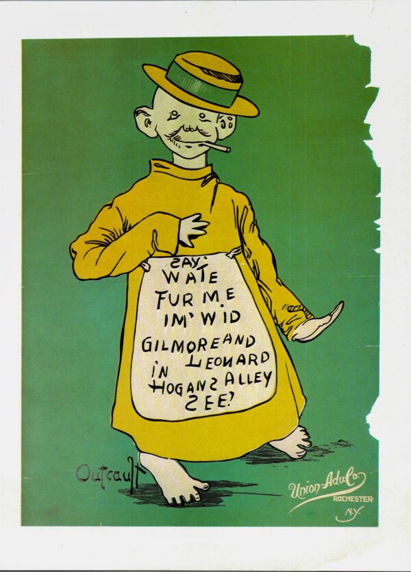 R. F. Outcault "The New York World" Vintage art book page - Image 2