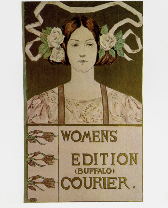Alice Glenny Buffalo Courier Vintage art book page
