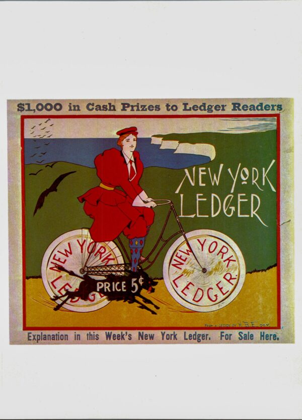 H.B. Eddy New York Ledger Vintage art book page - Image 2