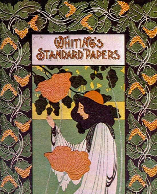 Will Bradley Whiting Paper Company Vintage art book page