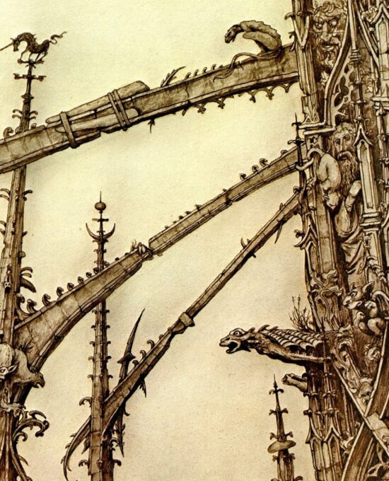 Brian Froud “Spire” Vintage art book page 1976 FREE SHIPPING