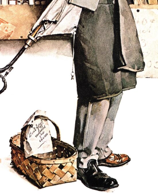 Norman Rockwell “The Bookworm” & “Contentment” Oversized 2-sided vintage art book page