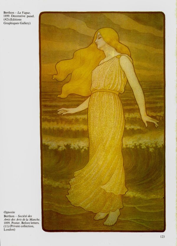 Paul Berthon "La Vogue" Vintage art book page - Image 2